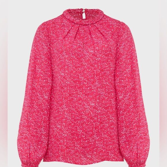 HOBBS Jonie Spot Print Blouse 14 NWOT - Picture 2 of 15